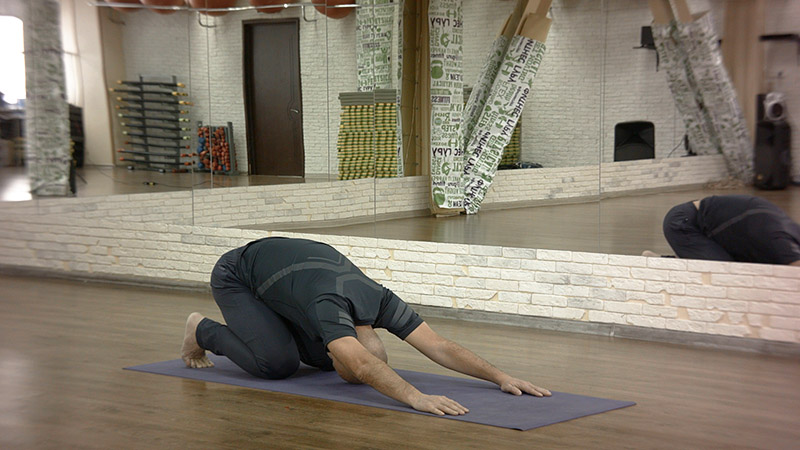 Child's Pose (Balasana) — gentle lower back stretch